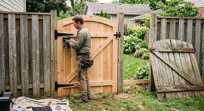Wood Fence Repair Service